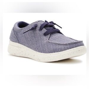 NWOT Time and Tru Women's Textured Blue Loafers